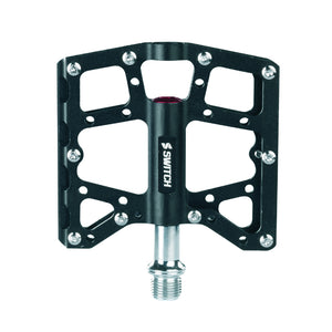 Pédales plateforme VTT Switch North Shore alu noir 110 x 95 mm (paire)