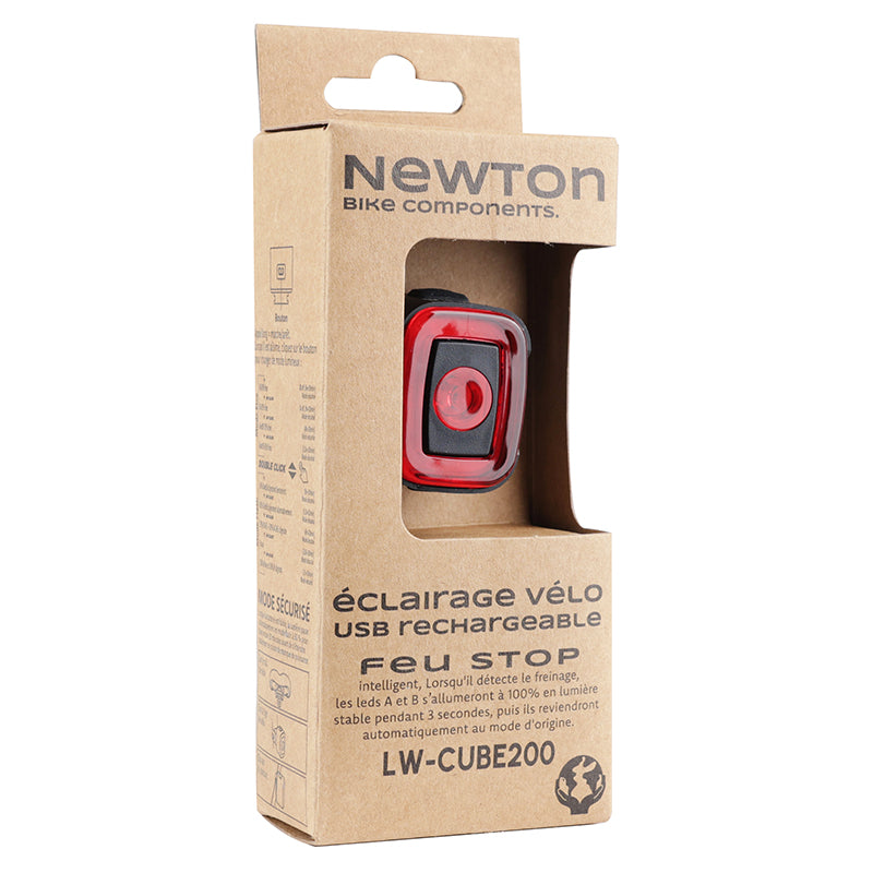 Éclairage arrière USB Newton LW-200 50 lumens avec feu stop – vue 4