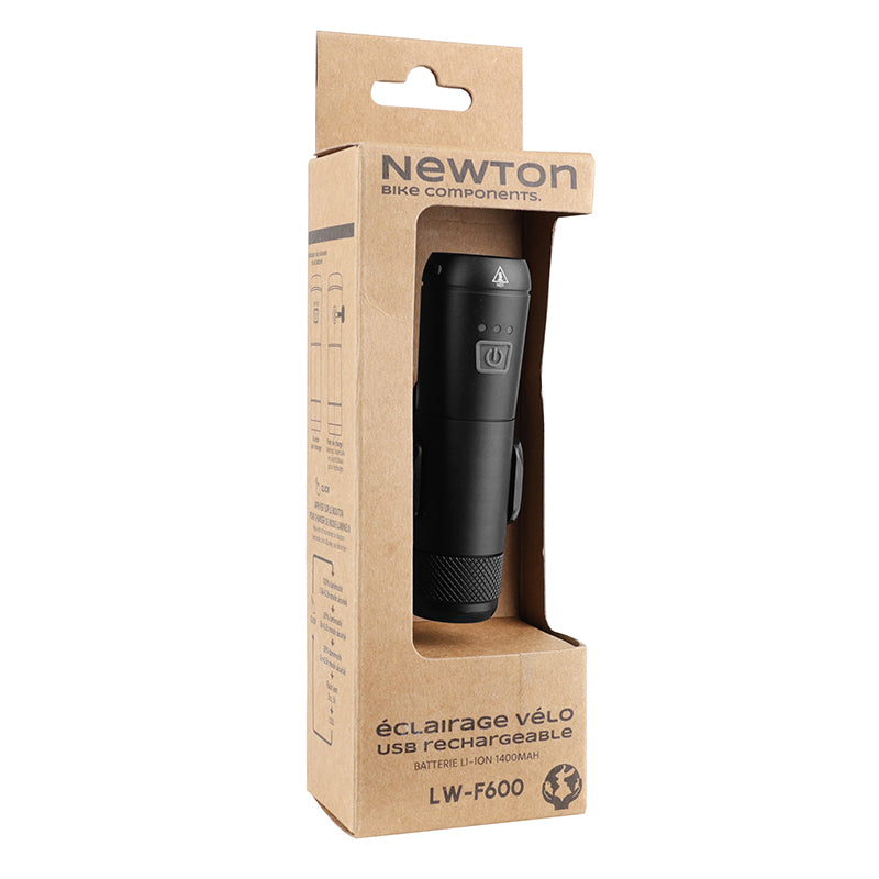 Éclairage avant USB Newton LW-600 700 lumens noir – vue 2