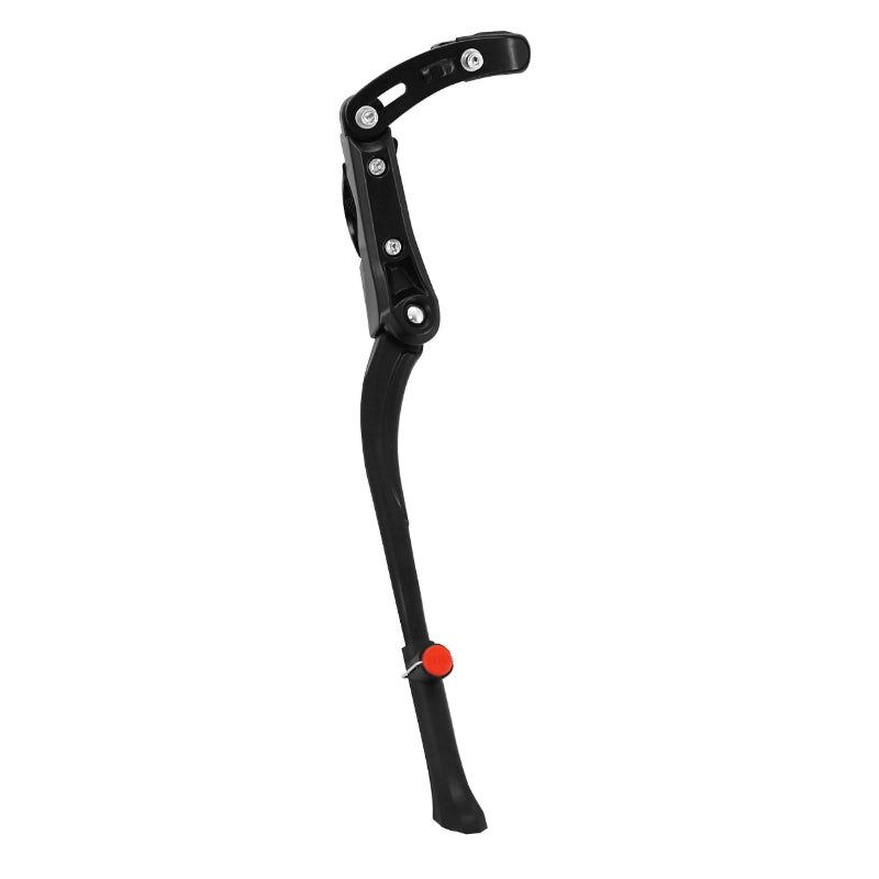 Béquille latérale arrière P2R alu noir réglable 24" à 28" – fixation base