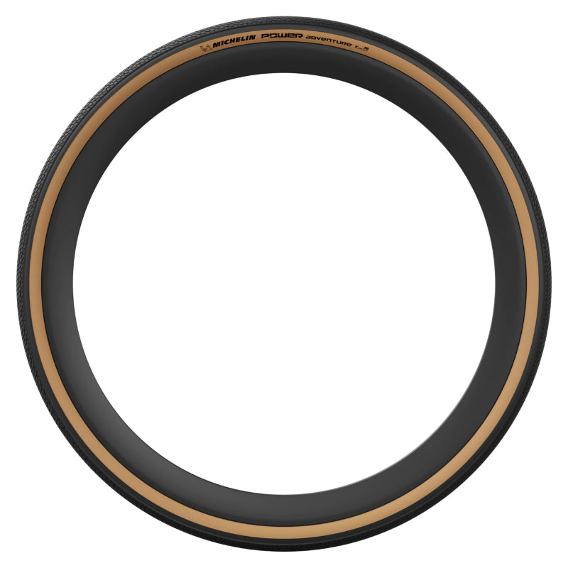 Pneu gravel Michelin Power Adventure noir-beige tringle souple tubeless ready – 700 x 48 (48-622)