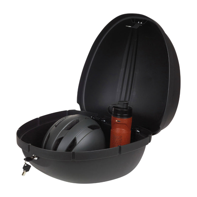 Top case Polisport E-Cargo Box 30 L noir à clé sur porte-bagages – vue 6