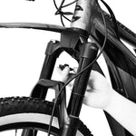Garde-boue avant VTT Polisport Cross Mud-Pro noir réglable 26"-29"