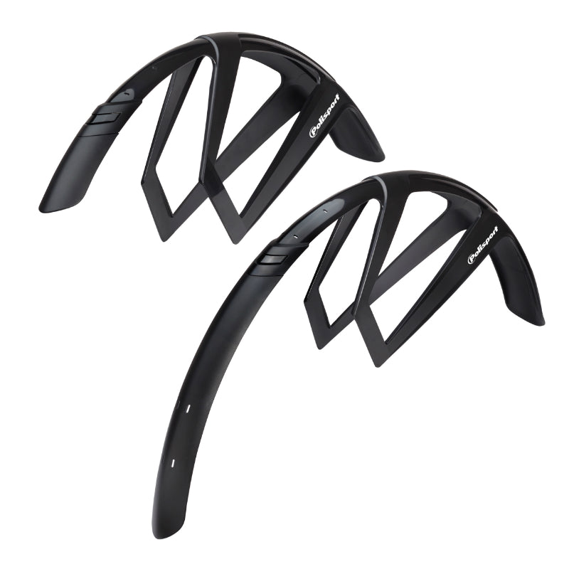 Garde-boue gravel Polisport G-Mud noirs fixation velcro (paire) – vue 7