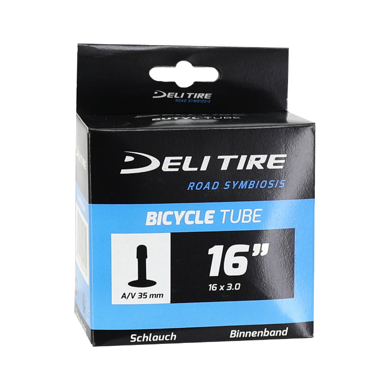 Chambre à air fatbike 16 x 3.00 Deli valve Schrader
