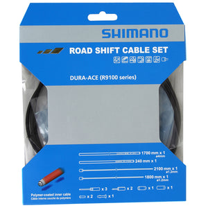 SHIMANO Kit Cables Gaines Derailleurs Noir Polymer