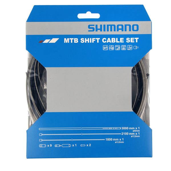 Kit Cables Gaines Dérailleurs Vtt SHIMANO Noir Inox