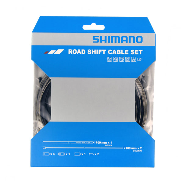 SHIMANO Kit Cables Gaines Dérailleurs Route Noir Inox
