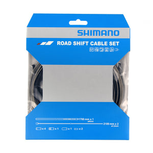 SHIMANO Kit Cables Gaines Dérailleurs Route Noir Inox