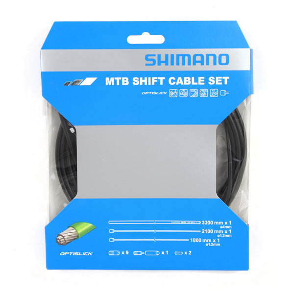SHIMANO Kit Cables Gaines Derailleurs Noir Optislik