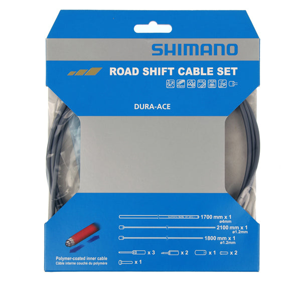 SHIMANO Kit Cables Gaines Derailleurs Dura Ace Gris Polymere