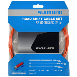 SHIMANO Kit Cables Gaines Derailleurs Dura Ace Orange Polymere