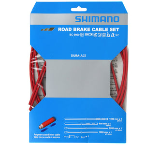 SHIMANO Kit Cables Gaines De Frein Dura-Ace BC-9000 Polymer Rouge