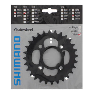 SHIMANO Plateau 28D Acera FC-M361 Noir CN-Flasque