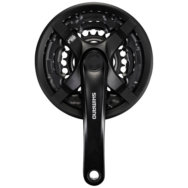SHIMANO Pédalier 6/7/8v Noir FC-TY501 Tourney 42/34/24T 175mm