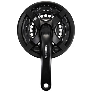 SHIMANO Pédalier 6/7/8v Noir FC-TY501 42/34/24D 170mm
