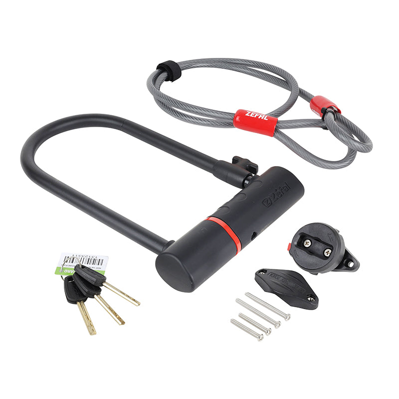Antivol U à clé Zefal K-Traz U17 115 x 230 mm Ø 17 mm avec câble 1,2 m – vue 3