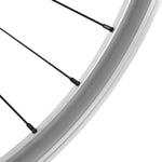 Roue route-fixie P2R à patin jante 17C profil 28 mm – Argent Avant