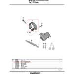SHIMANO Collier B 35mm Av Boulon SC-E7000