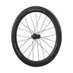 SHIMANO Roue Arr R9200-C60 Axe 163mm Carb Boyau Frein s/ Jante