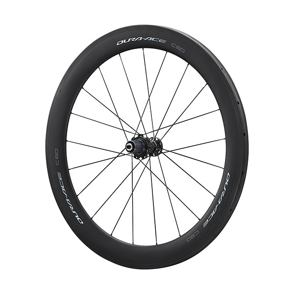 SHIMANO Roue Arr R9200-C60 Axe 163mm Carb Boyau Frein s/ Jante