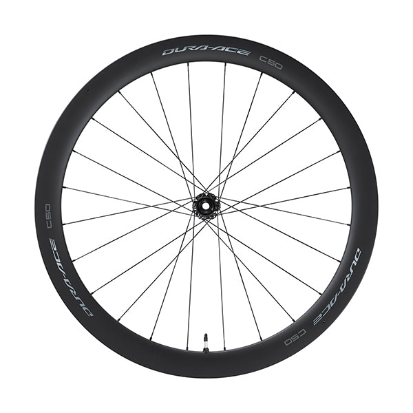 SHIMANO Roue Avt R9270-C50 Dura Ace Carb Boyau Disc Axe Trav