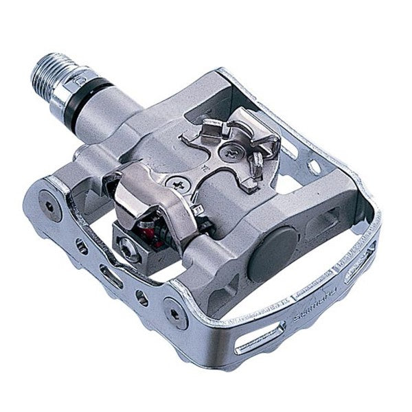 Pédales SHIMANO SPD PD-M324 Argent Avec Cales SM-SH56