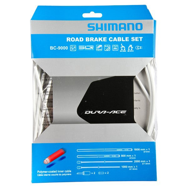 SHIMANO Kit Cables Gaines De Frein Dura-Ace BC-9000 Polymer Blanc