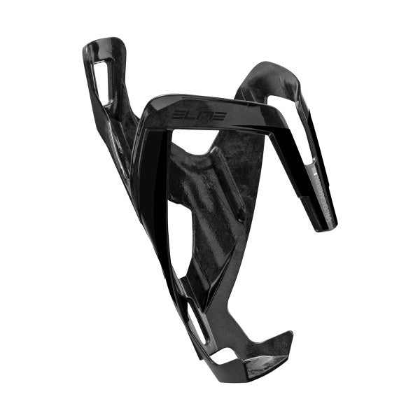 Porte-bidon carbone Elite Vico – Carbone brillant logo noir