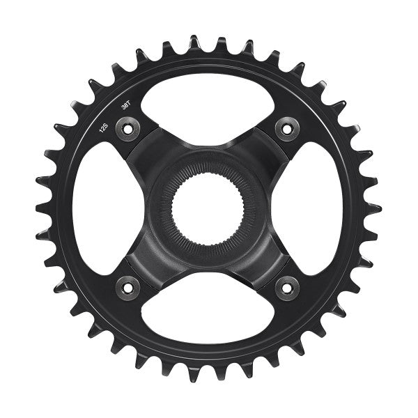 SHIMANO Plateau 38D STEPS 55mm Noir SM-CRE80-12-B Sans Flasque