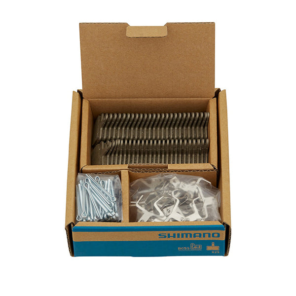 SHIMANO Plaquettes Frein Résine B05S Ressort/Vis incl 25 Paires