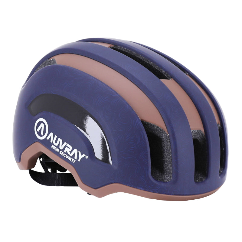 Casque urbain Auvray Safe bleu marine-marron avec éclairage intégré – vue 8
