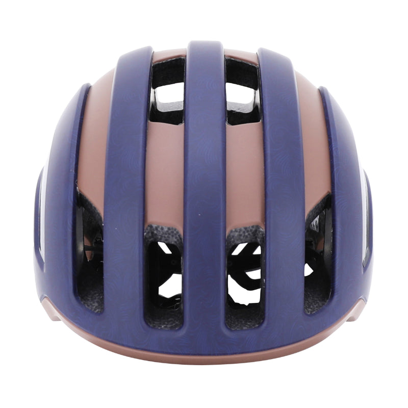 Casque urbain Auvray Safe bleu marine-marron avec éclairage intégré – vue 7