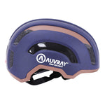 Casque urbain Auvray Safe bleu marine-marron avec éclairage intégré