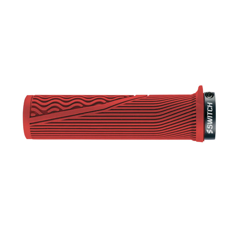 Poignées VTT Switch Drift Lock-On (paire) – Rouge