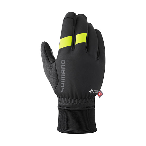 SHIMANO Gants Wind Primaloft Noir/Jaune