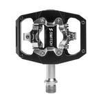 Pédales mixtes gravel-VTT Switch alu CNC compatibles SPD (paire) – Automatique noir 85 x 70 mm