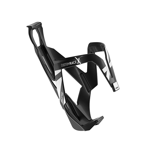 Porte-bidon Elite Custom Race X – Noir brillant logo noir