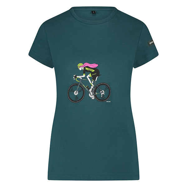 SHIMANO T-Shirt Sentiero Femme Bleu Océan