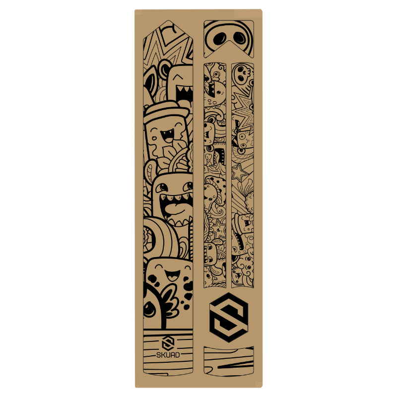 Sticker de protection Skuad 3M – Cadre Comics noir