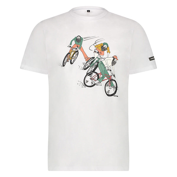 SHIMANO T-Shirt Sentiero Blanc/Gris