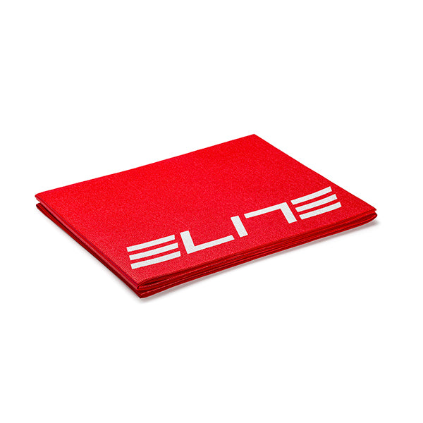 Tapis pliable de home trainer Elite rouge