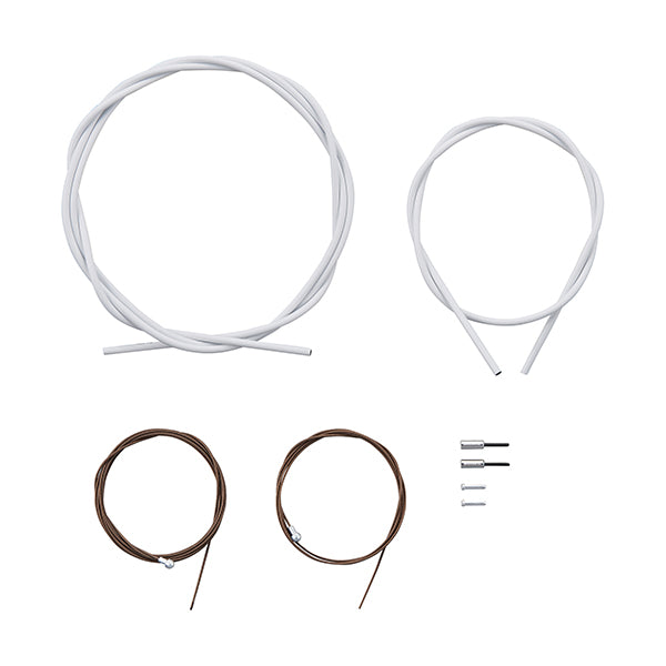 SHIMANO Kit Cables Gaines Frein Rte Polymer Blanc