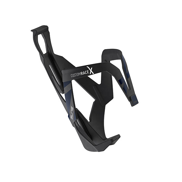Porte-bidon Elite Custom Race X – Blanc brillant logo gris