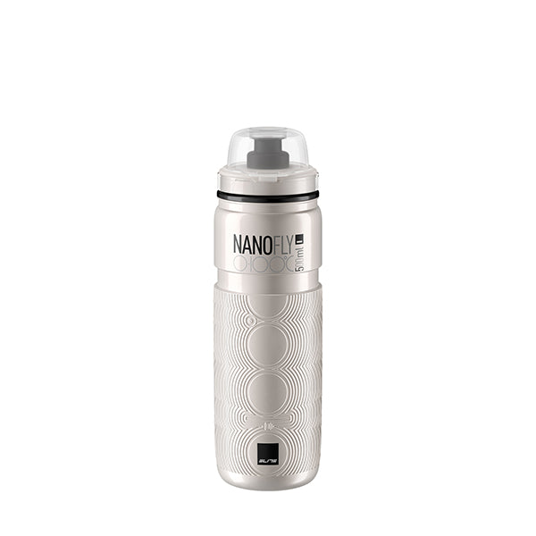 Bidon isotherme Elite Nanofly 0-100 500 ml – Blanc perlé