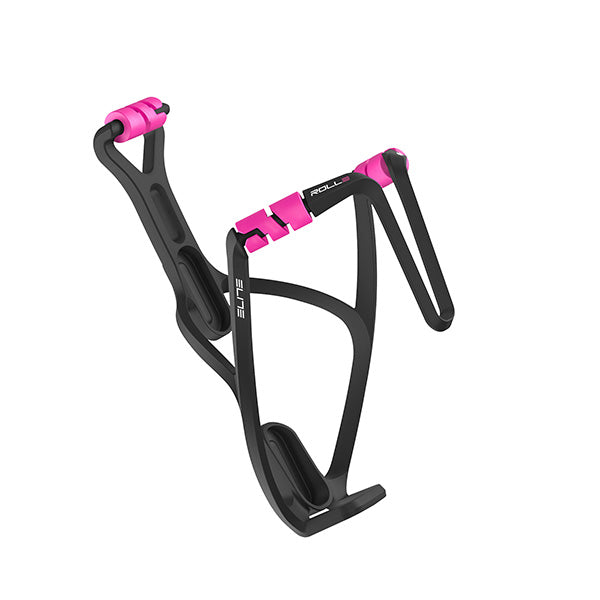 Porte-bidon Elite Rolle à roulettes – Noir roulettes roses