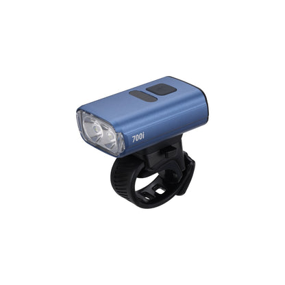 Eclairage avant NanoStrike 700i, indicateur batterie, USB-C Bleu BBB