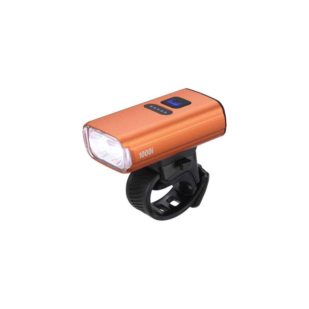 Eclairage avant NanoStrike 1000i, indicateur batterie, USB-C Orange BBB