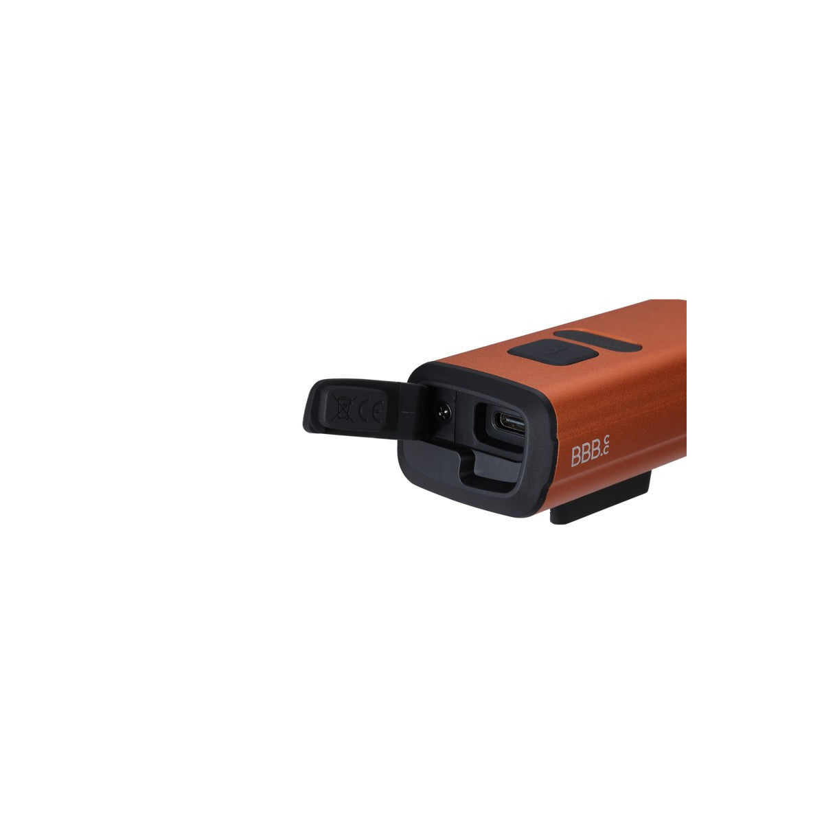 Eclairage avant NanoStrike 1000i, indicateur batterie, USB-C Orange BBB