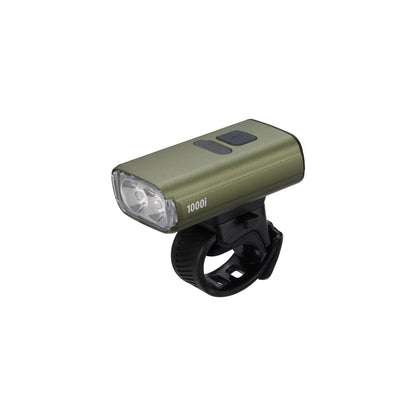 Eclairage avant NanoStrike 1000i, indicateur batterie, USB-C Vert BBB
